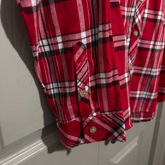 Croft & Barrow Flannel Womens S Multicolored Plaid Button Up Longsleeved - Picture 8 of 12